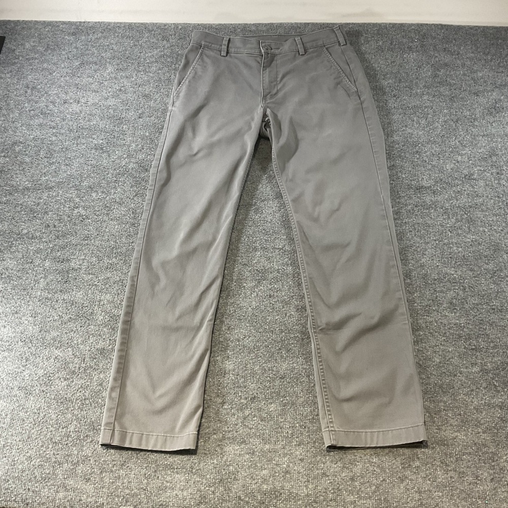 Lululemon Commission Slim Fit Pants Grey Chino Trousers Mens 31x31